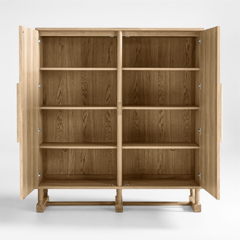 Le Panneau Oak Wood Storage Cabinet by Athena Calderone - image 7 of 14