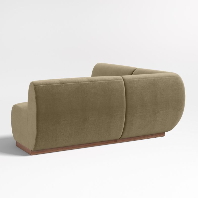 Leandro Hazel Green Double L-Shaped Loveseat Dining Banquette with Square Corner - image 5 of 7