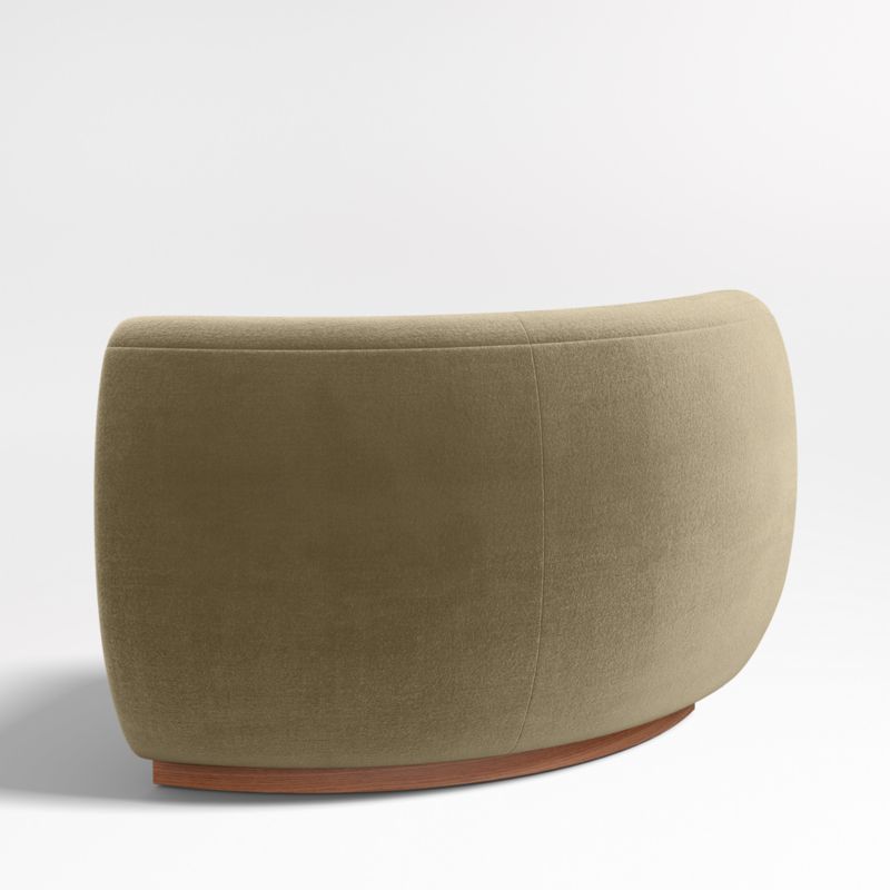 Leandro Hazel Green Rounded Corner Dining Banquette Chair - image 5 of 7