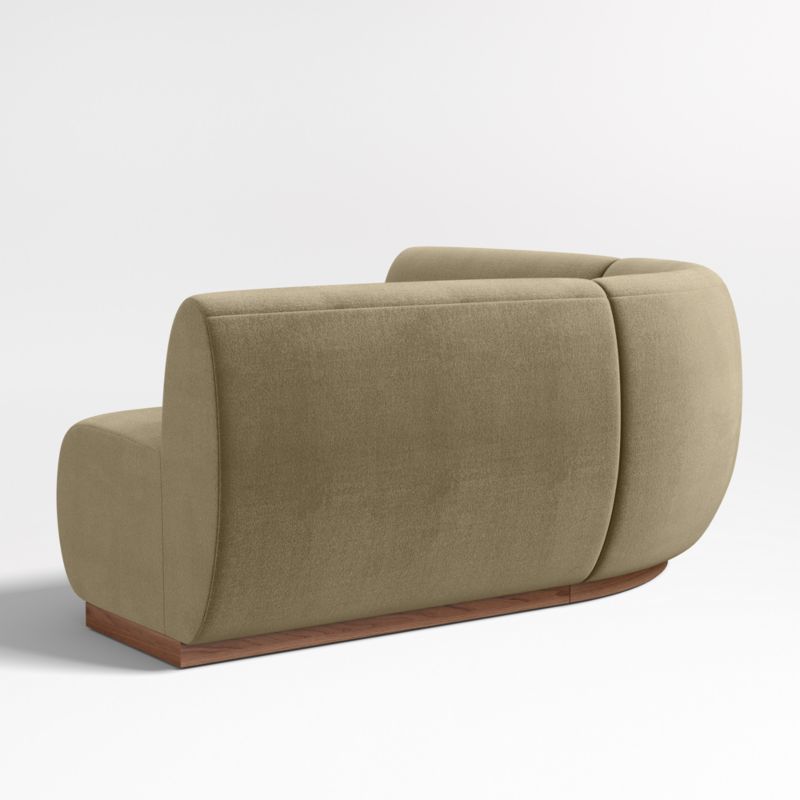 Leandro Hazel Green Double L-Shaped Loveseat Dining Banquette with Rounded Corner - image 5 of 7