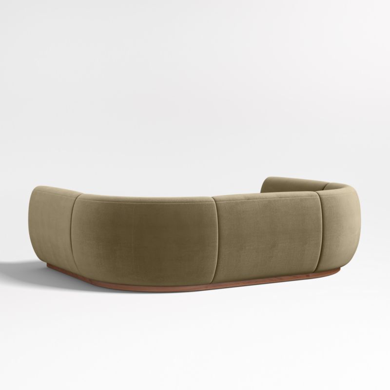 Leandro Hazel Green U-Shaped Dining Banquette with Rounded Corners - image 5 of 7