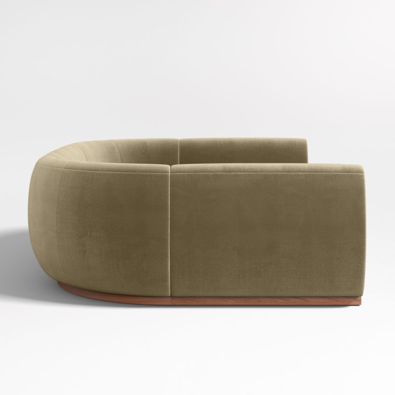 Leandro Hazel Green U-Shaped Dining Banquette with Rounded Corners - image 4 of 7