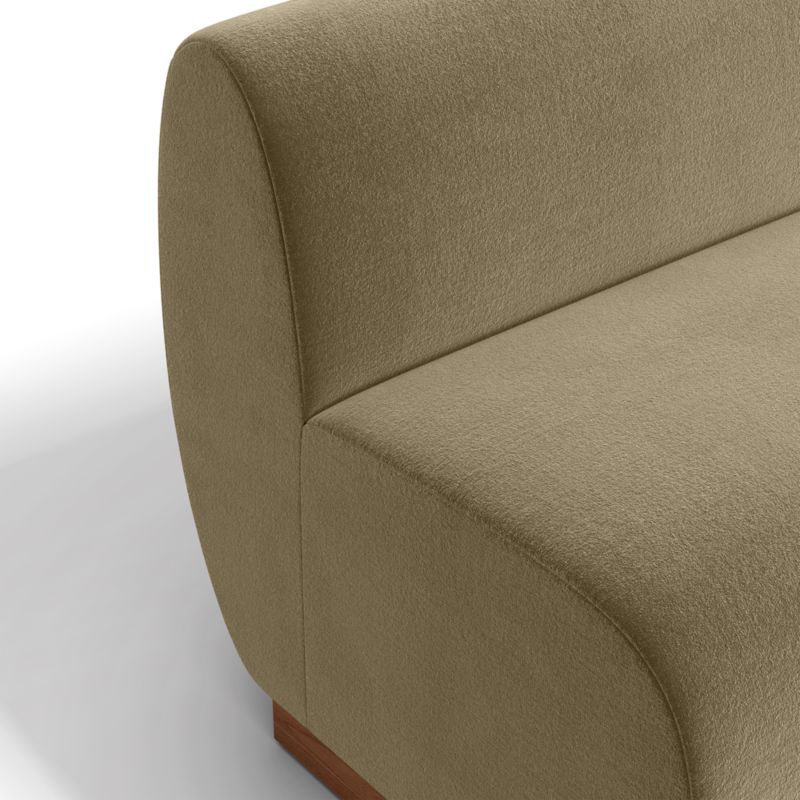 Leandro Hazel Green Double L-Shaped Loveseat Dining Banquette with Rounded Corner - image 6 of 7