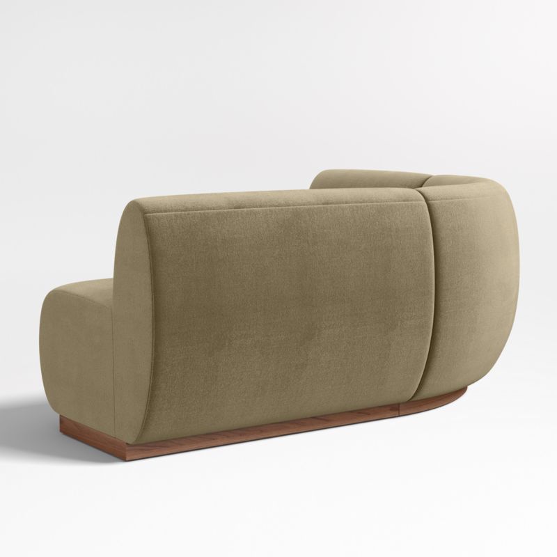 Leandro Hazel Green Single L-Shaped Loveseat Dining Banquette with Rounded Corner - image 5 of 7