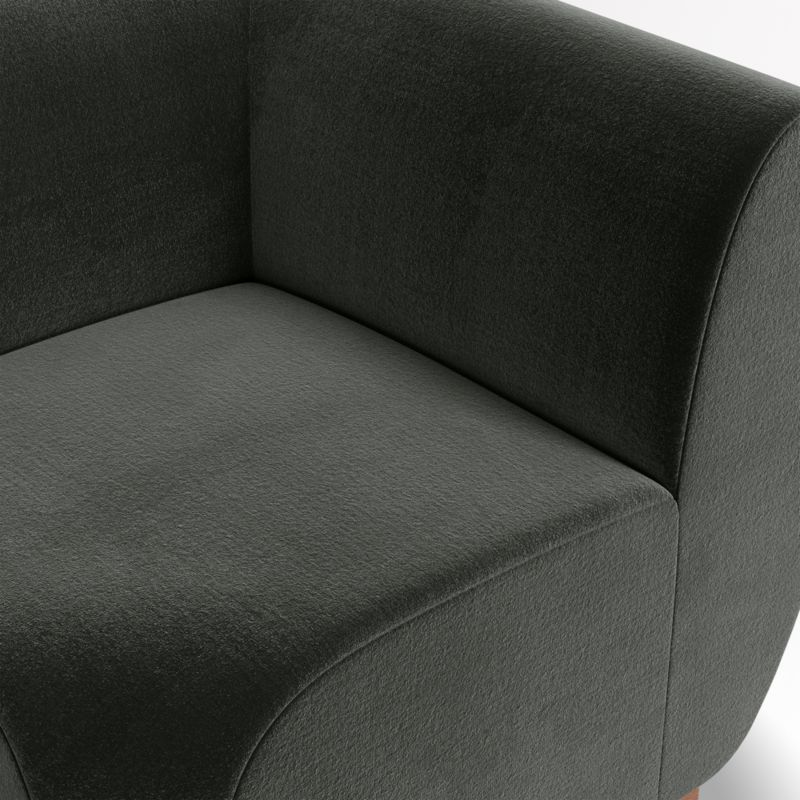 Leandro Noir Grey Double L-Shaped Loveseat Dining Banquette with Square Corner - image 6 of 7