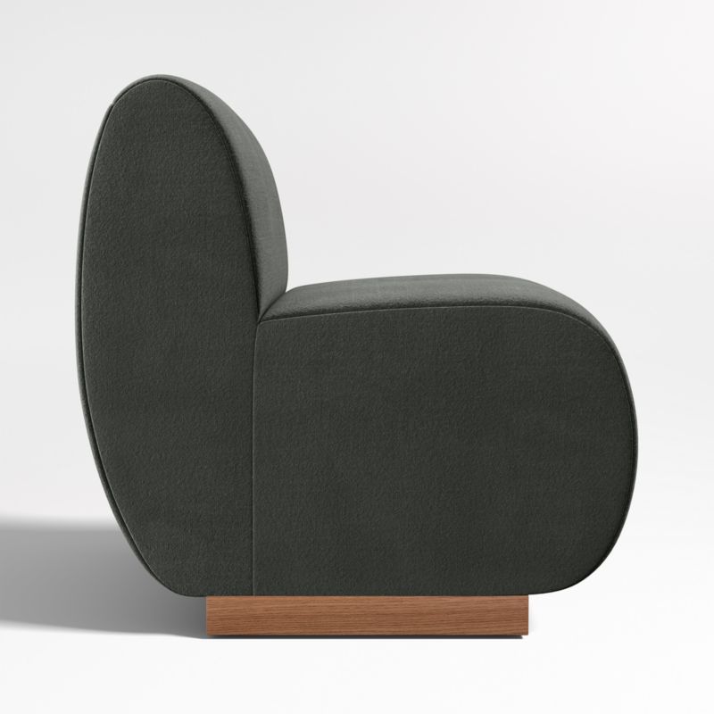 Leandro Noir Grey Single Dining Banquette - image 5 of 8