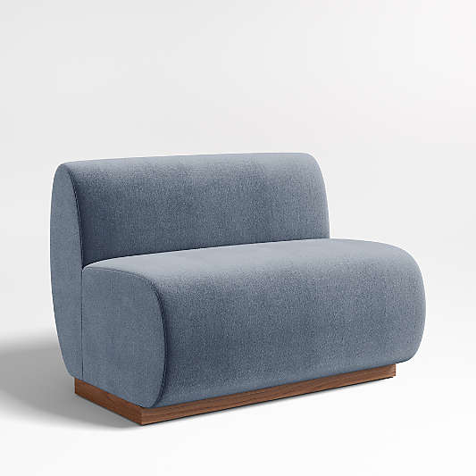 Leandro Slate Grey Dining Banquette Bench