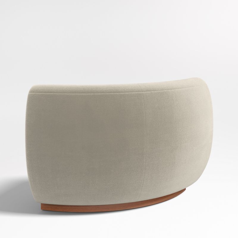 Leandro Tan Brown Rounded Corner Dining Banquette Chair - image 5 of 7