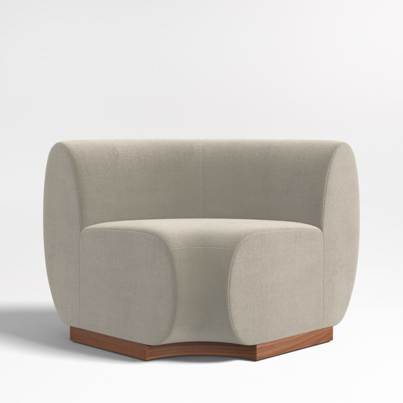 Leandro Tan Brown Rounded Corner Dining Banquette Chair - image 0 of 7