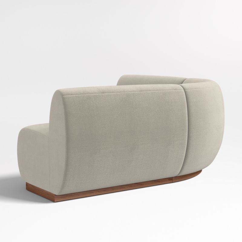 Leandro Tan Brown Double L-Shaped Loveseat Dining Banquette with Rounded Corner - image 4 of 6