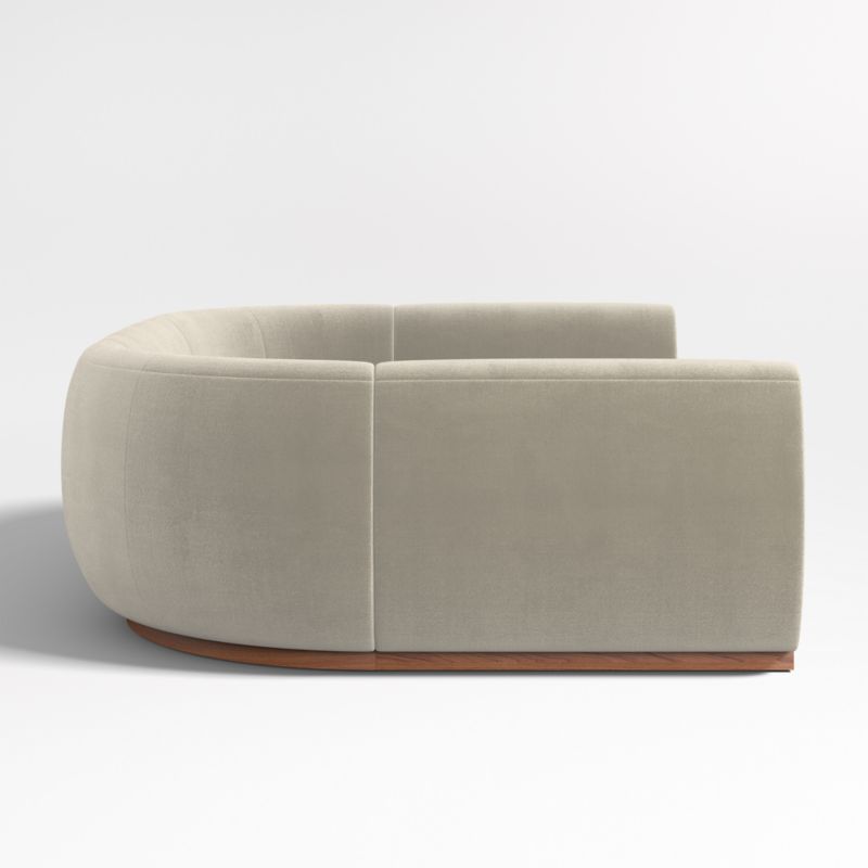 Leandro Tan Brown U-Shaped Dining Banquette with Rounded Corners - image 4 of 7