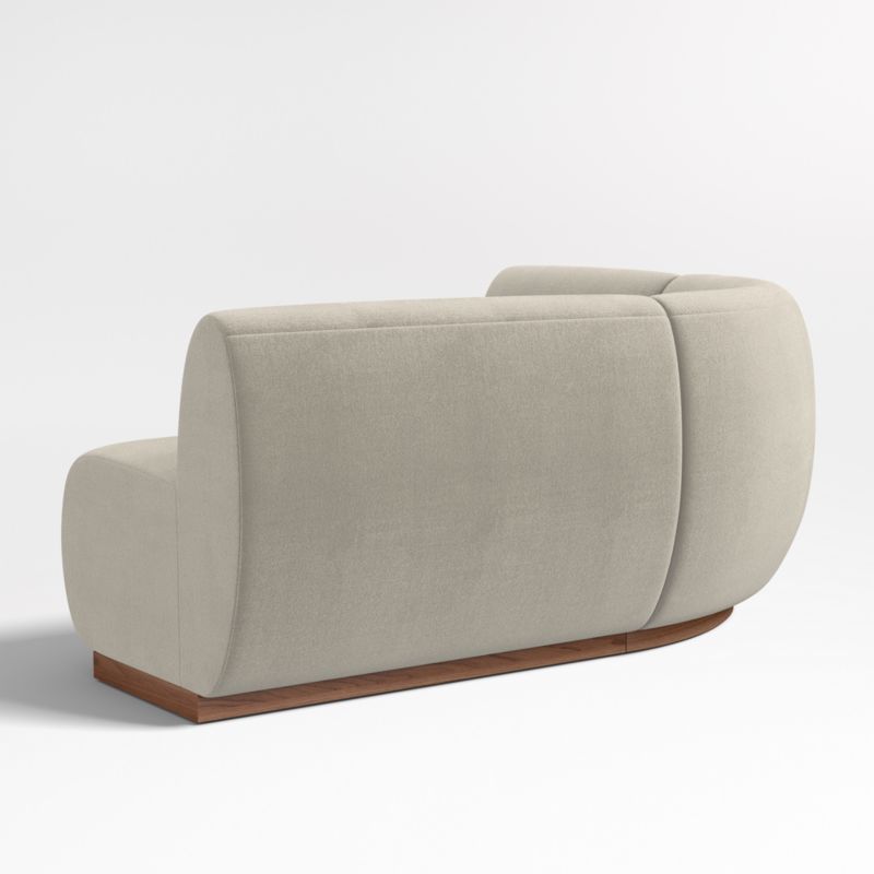 Leandro Tan Brown Single L-Shaped Loveseat Dining Banquette with Rounded Corner - image 5 of 7