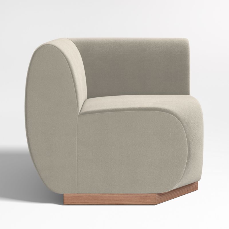 Leandro Tan Brown Square Corner Dining Banquette Chair - image 3 of 6