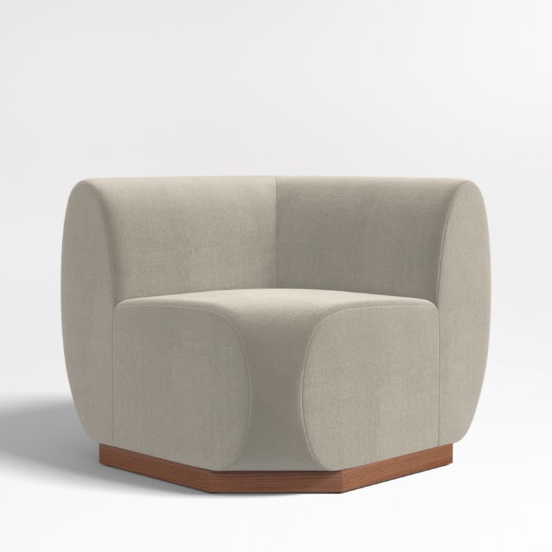 Leandro Tan Brown Square Corner Dining Banquette Chair - image 0 of 6