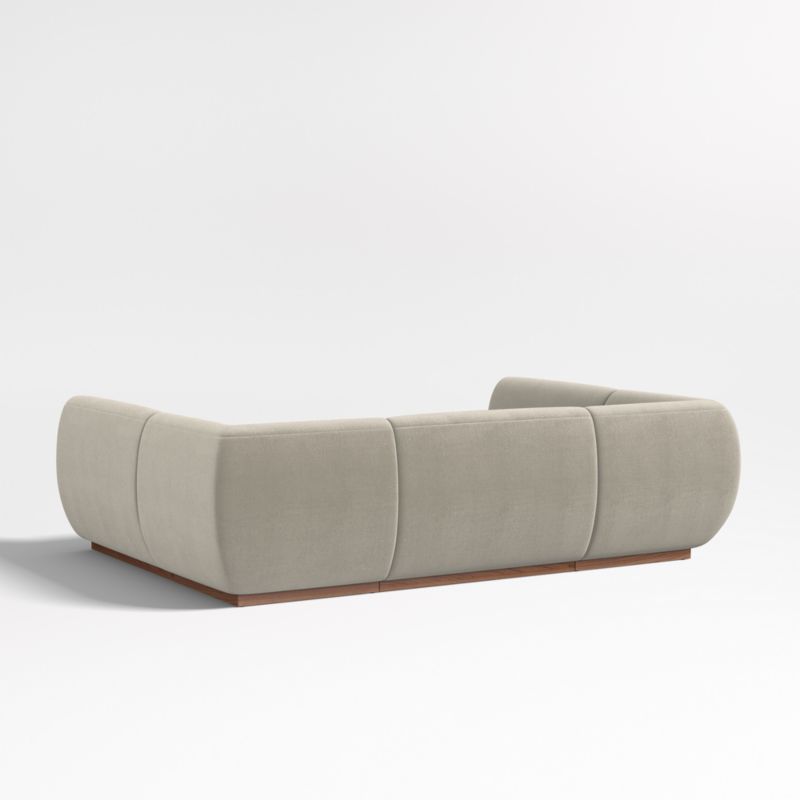 Leandro Tan Brown U-Shaped Dining Banquette with Square Corners - image 5 of 7