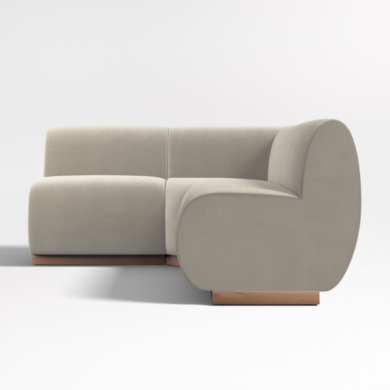 Leandro Tan Brown Single L-Shaped Loveseat Dining Banquette with Square Corner - image 4 of 7