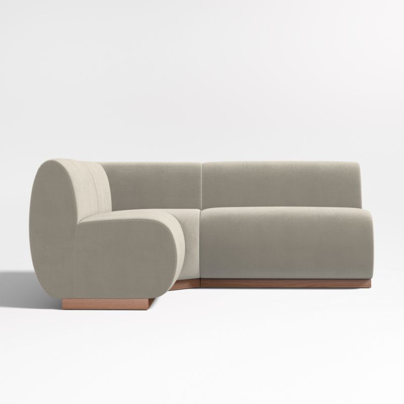 Leandro Tan Brown Single L-Shaped Loveseat Dining Banquette with Square Corner - image 3 of 7