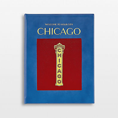 View "Chicago" Leather Bound Coffee Table Book details