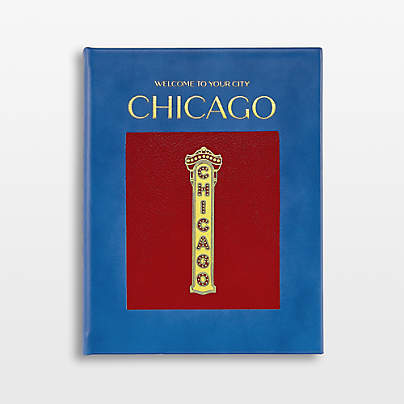 "Chicago" Leather Bound Coffee Table Book