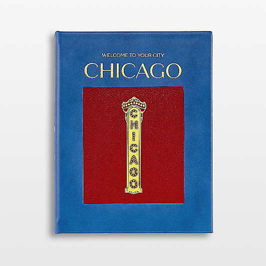 "Chicago" Leather Bound Coffee Table Book