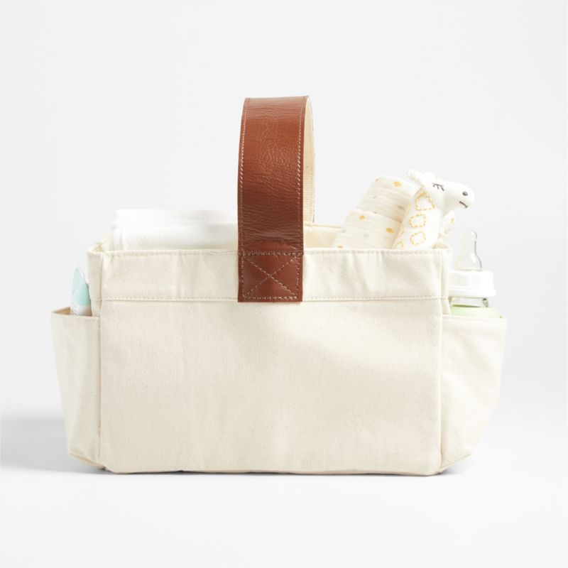 Leather diaper caddy new arrivals