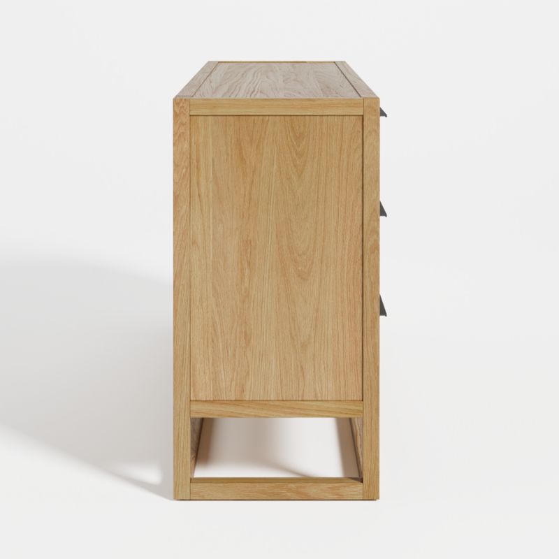 Leavitt Natural Oak Wood 6-Drawer Dresser