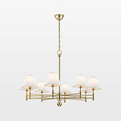 Leeds Brass Chandelier Light