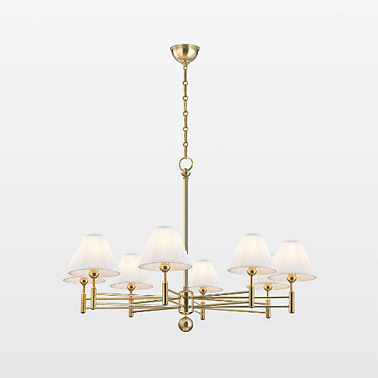 Leeds Brass Chandelier Light