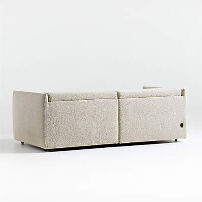 crate and barrel reclining sofa