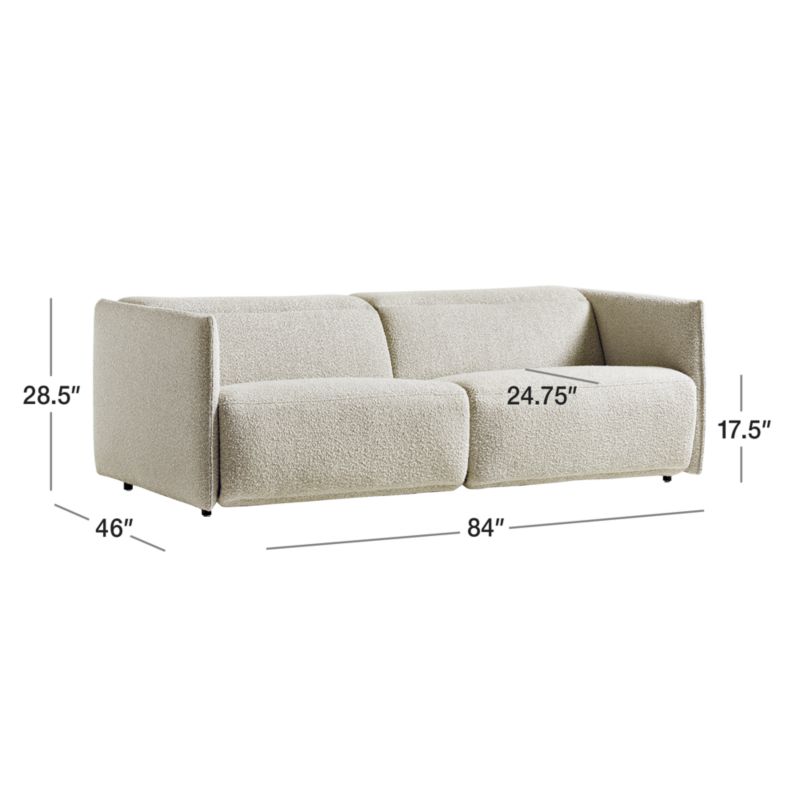 View Leisure Power Recliner Sofa 84" - image 2 of 9