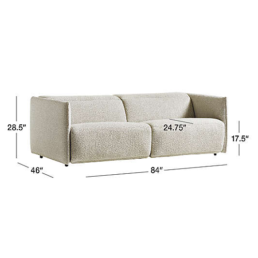 Leisure Power Recliner Sofa 84"