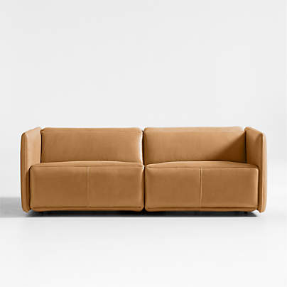 Leisure Power Recliner Leather Sofa 84
