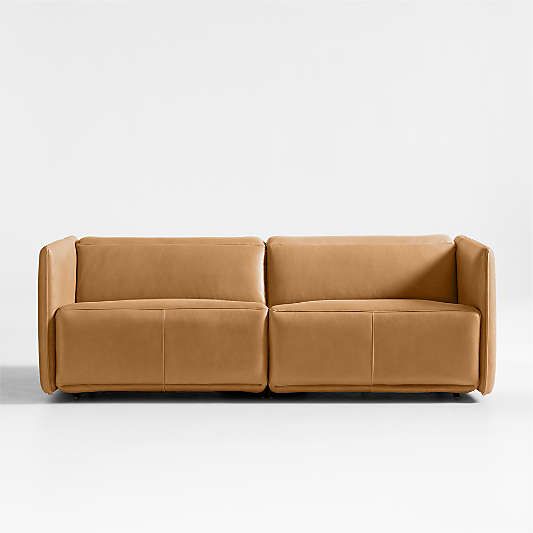 Leisure Power Recliner Leather Sofa 84