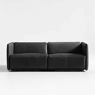 Domingo Leather Reclining Accent Chair with Wood Frame