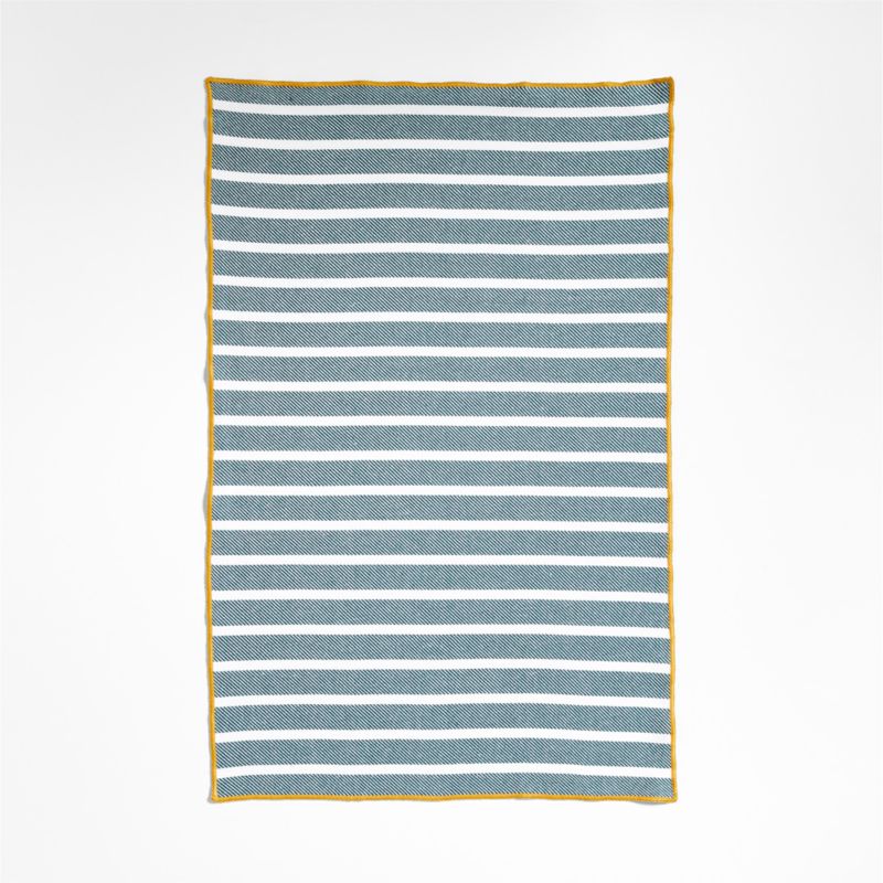 Lemon and Stripe Organic Cotton Dish Towels, Set of 3