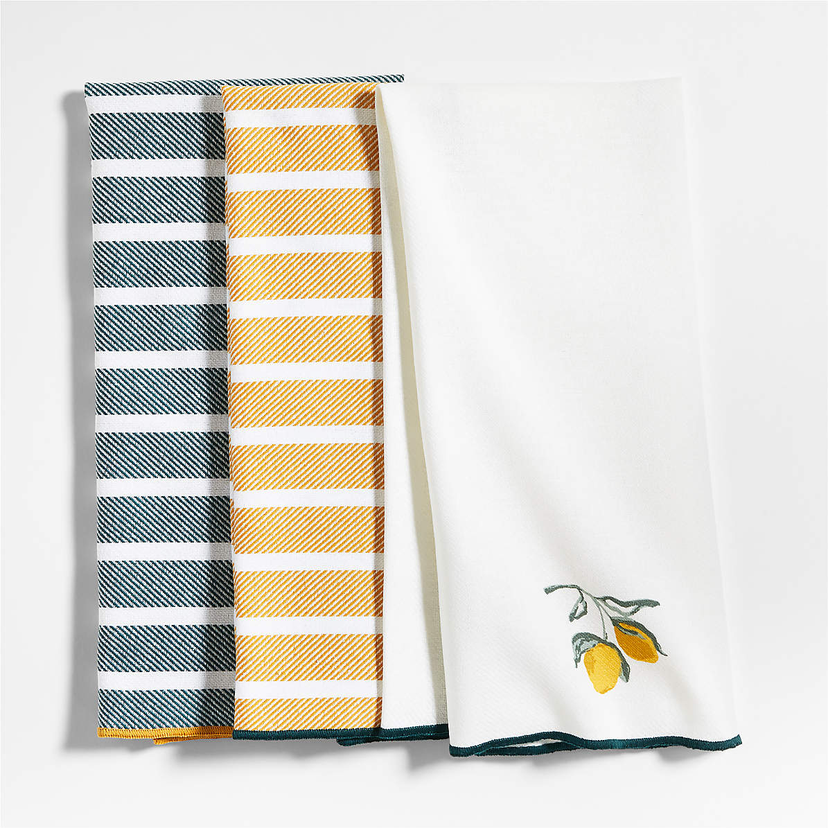 Tabletop Beach Life Dish Towels Set/2 100% Cotton Clean Up Kitchen