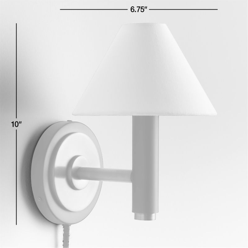 Lempicka Steel Single-Light Plug In Wall Sconce