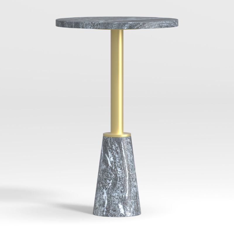 Leni Black Marble Drink Table - image 0 of 14