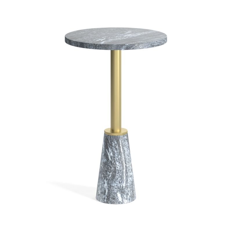 Leni Black Marble Drink Table - image 9 of 14