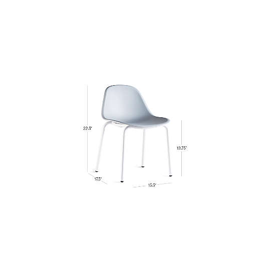 Lennon White Molded Kids Play Chair