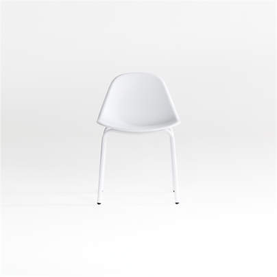Lennon White Molded Kids Play Chair