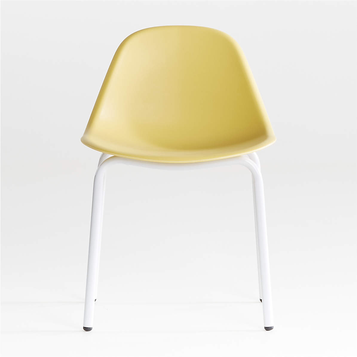 crate and barrel yellow chair