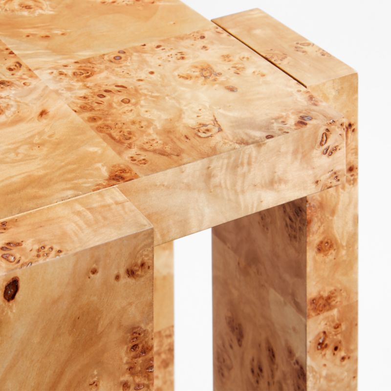 Leon Burl Wood Side Table