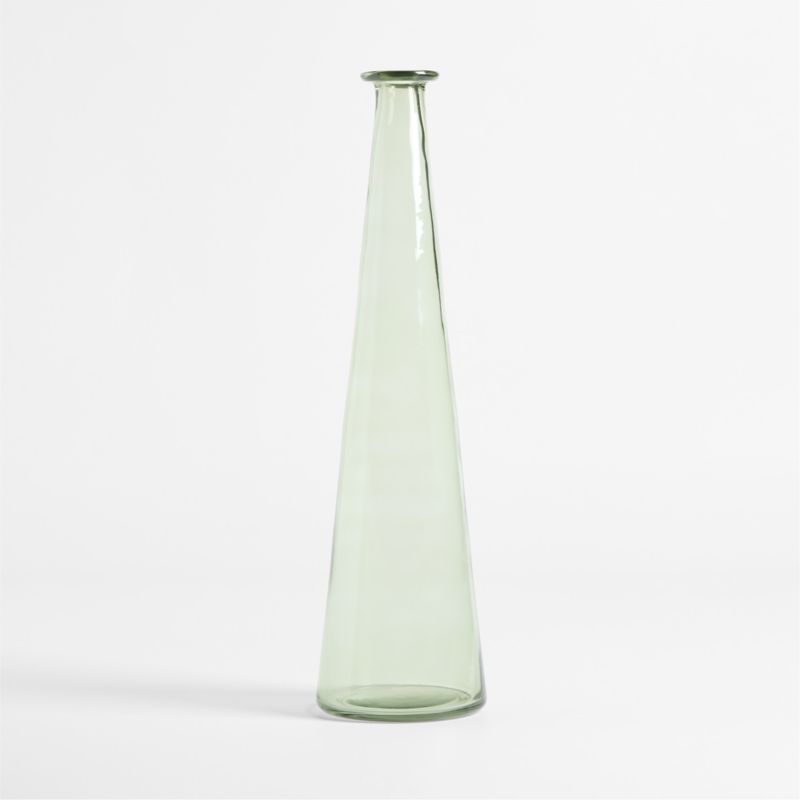 Leone Tall Green Glass Vase 22" - image 4 of 6