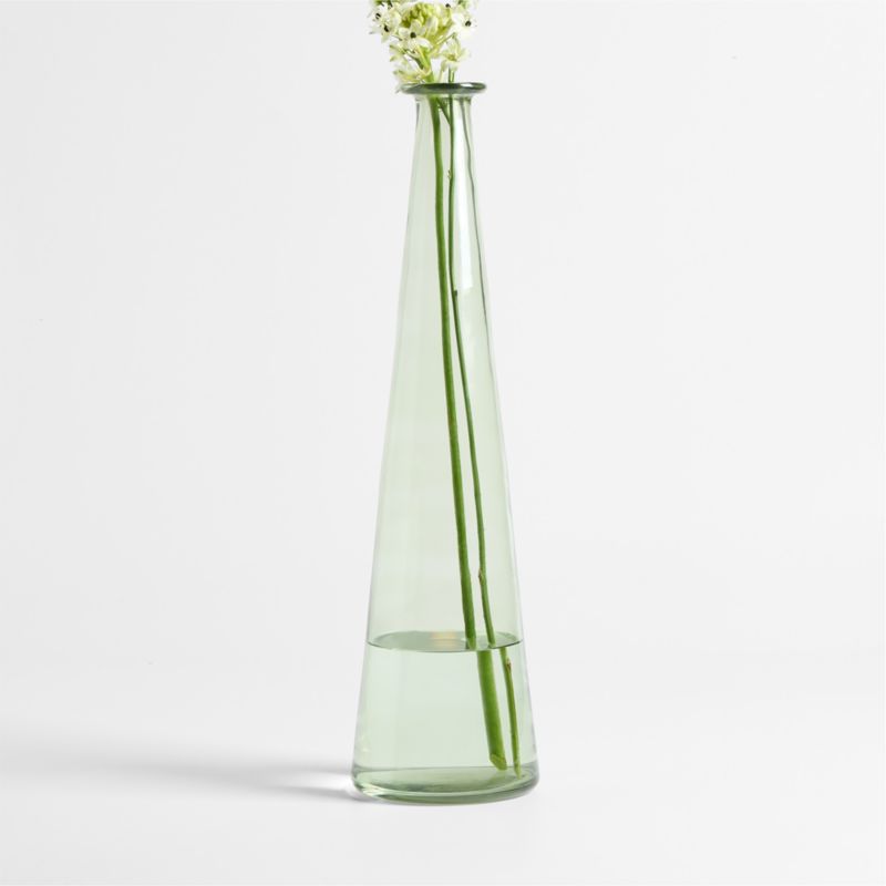 Leone Tall Green Glass Vase 22" - image 0 of 6