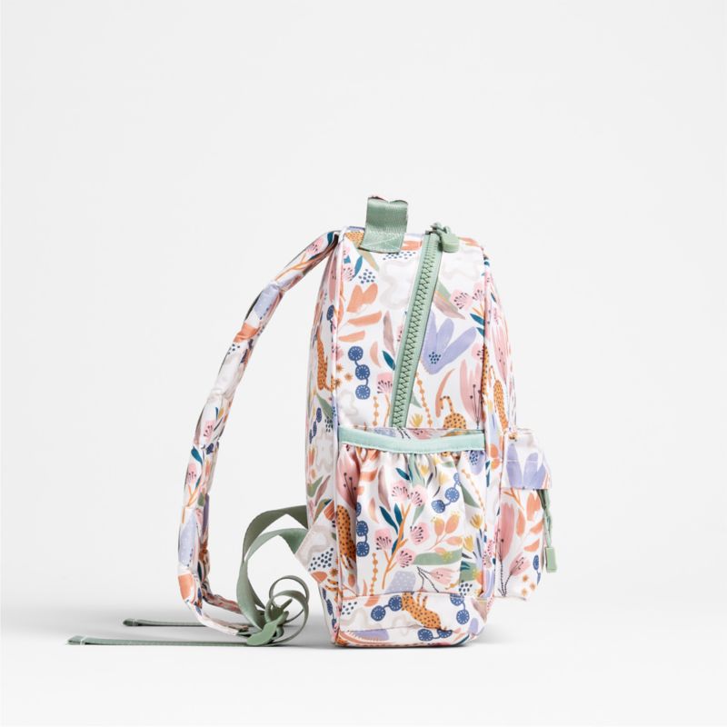 Leopard Floral Small Kids Backpack with Side Pockets - image 6 of 16