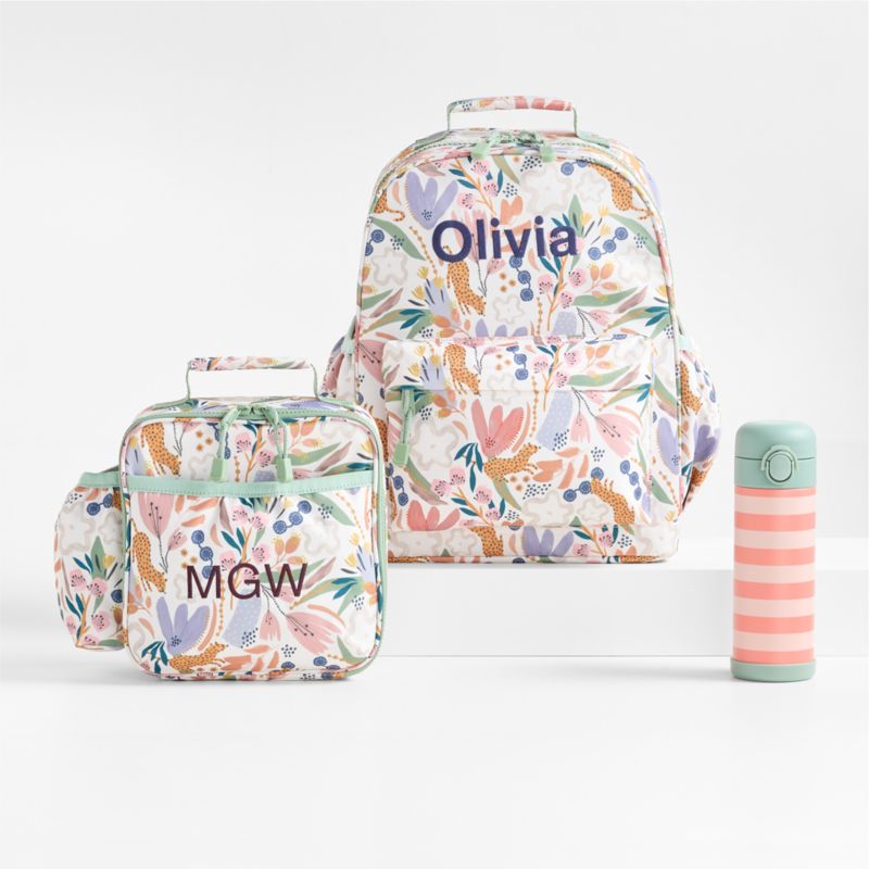 Leopard Floral Kids Backpack Bundle - image 0 of 12