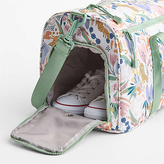 Leopard Floral Kids Duffel Bag