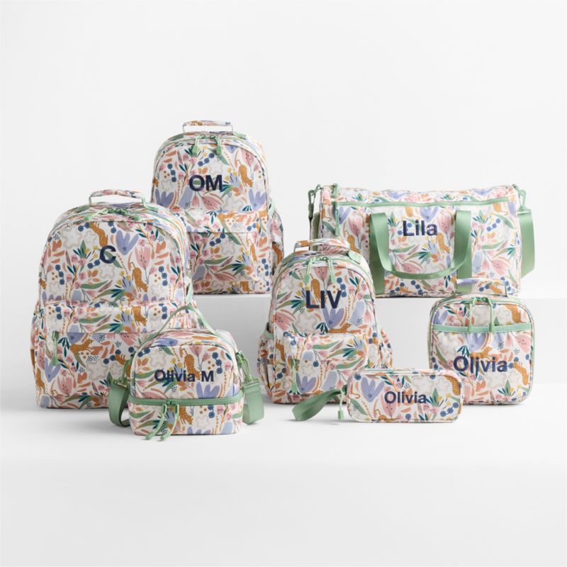 Leopard Floral Medium Kids Backpack with Side Pockets - image 5 of 15