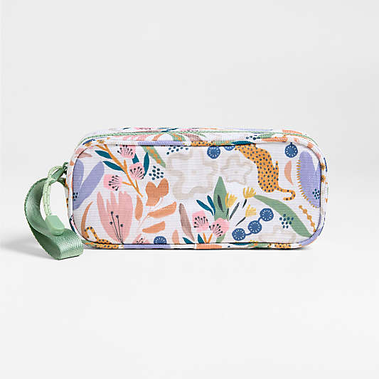 Leopard Floral Soft Kids Pencil Case